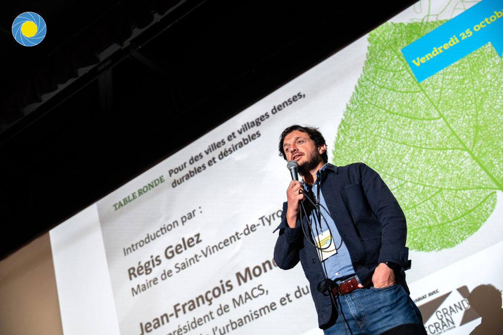 Régis Gelez Maire de Saint Vincent de Tyrosse aux rencontres de la sobriété foncières par Macs