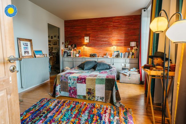 Chambre d'une villa des Landes pour une annonce immobilière